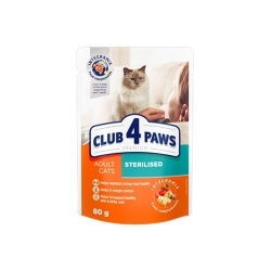 CLUB 4 PAWS PREMIUM DLA KOTÓW STERYLIZOWANYCH 100G